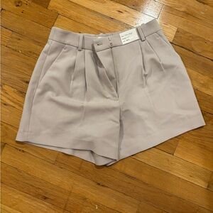 Abercrombie Taupe Sloane Tailored High Rise Short